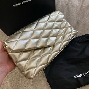 Large puffy YSL clutch